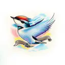 Swallow Bird tattoo design idea