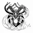 capricorn tattoo design idea