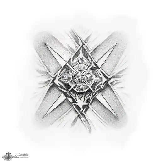 haitian flaf tattoo design idea