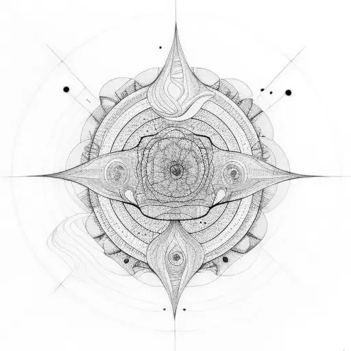 milky way tattoo design idea