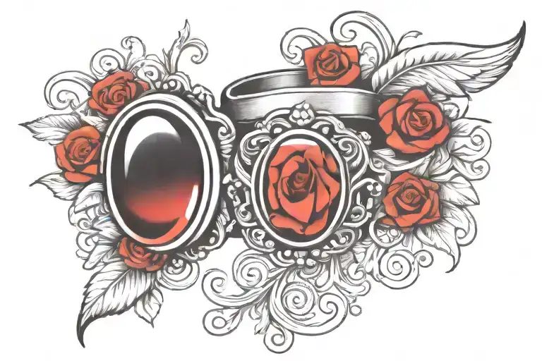 wedding ring tattoo tattoo design idea
