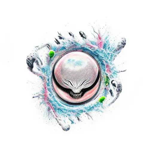 symbiote tattoo design idea