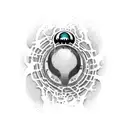 symbiote tattoo design idea