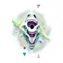 popular monster by falling in reverse  tattoo design idea