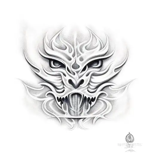 flames  tattoo design idea