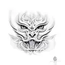 flames  tattoo design idea