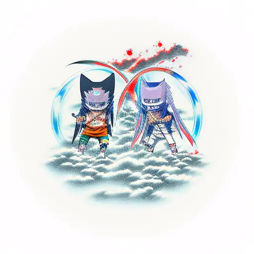 Sasuke and itachi tattoo design idea
