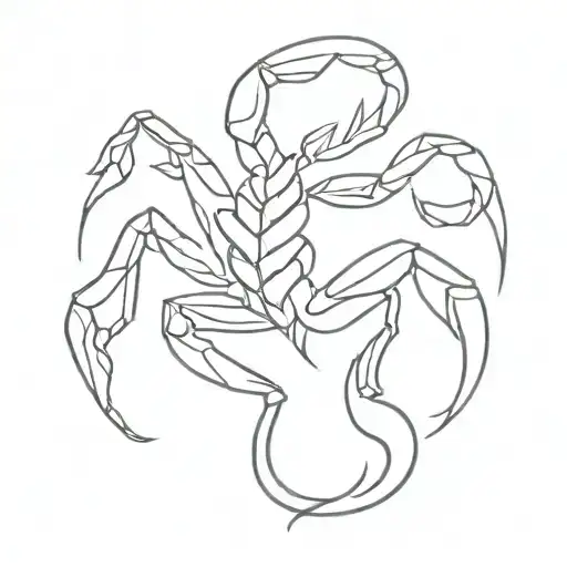 girly Scorpio  tattoo design idea