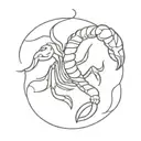 girly Scorpio  tattoo design idea