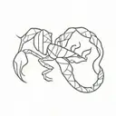 girly Scorpio  tattoo design idea