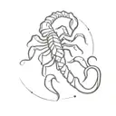 girly Scorpio  tattoo design idea