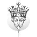 Queen's Crown tattoo design idea