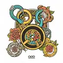 Olympic rings tattoo design idea