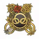 Olympic rings tattoo design idea