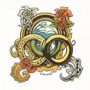 Olympic rings tattoo design idea