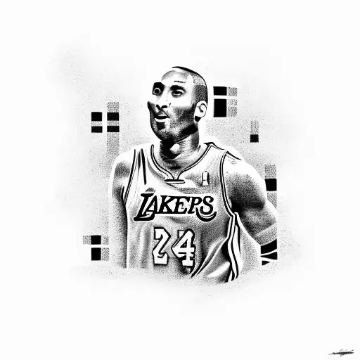 kobe bryant with a black mamba tattoo design idea