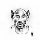 kobe bryant with a black mamba tattoo design idea