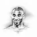 kobe bryant with a black mamba tattoo design idea
