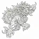 Vajra tattoo design idea