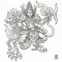 Vajra tattoo design idea