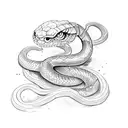 slytherin snake tattoo design idea