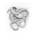 slytherin snake tattoo design idea