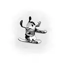 stitch on a skateboard tattoo design idea