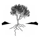 aspen tree tattoo design idea