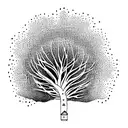 aspen tree tattoo design idea