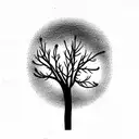 aspen tree tattoo design idea