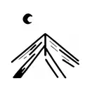 mountain road tattoo design idea
