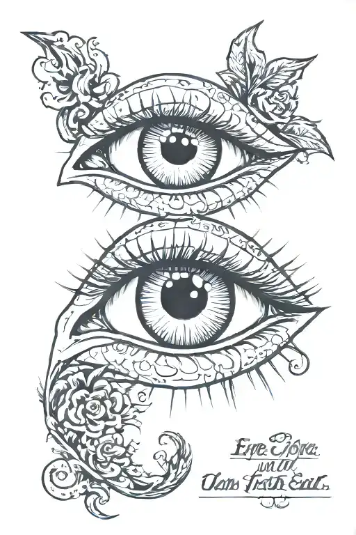 An eye for an eye, a tooth for a tooth will leave us all mumbling and blind tattoo design idea