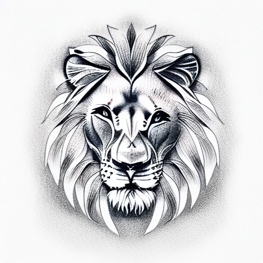 28051 Lion Tattoo Drawing Images Stock Photos  Vectors  Shutterstock
