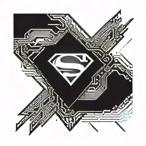 Superman Logo tattoo design idea