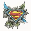 Superman Logo tattoo design idea