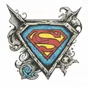 Superman Logo tattoo design idea