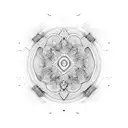 índia com arco tattoo design idea