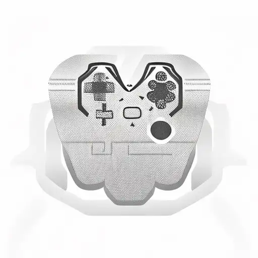 A tattoo of a gaming controller morphing into a car steering wheel, showcasing your love for both gaming and cars tattoo design idea