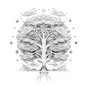 tree of evolution tattoo design idea
