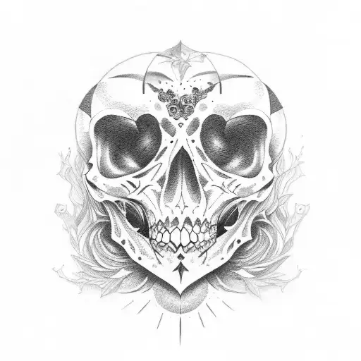 memento mori tattoo design idea
