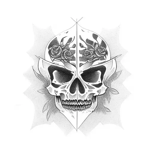 memento mori tattoo design idea