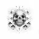 memento mori tattoo design idea