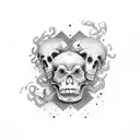 memento mori tattoo design idea