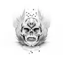 memento mori tattoo design idea