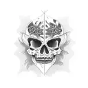 memento mori tattoo design idea