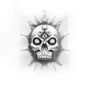 memento mori tattoo design idea