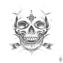 memento mori tattoo design idea