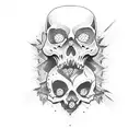 memento mori tattoo design idea