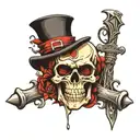 skull brotherhood tattoo design idea