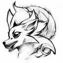 Ahri league of legends  tattoo design idea